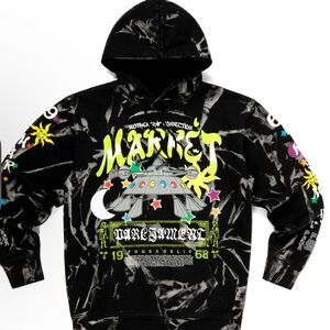 Market Funkadelic Space Arch Hoodie in Cotton-fleece